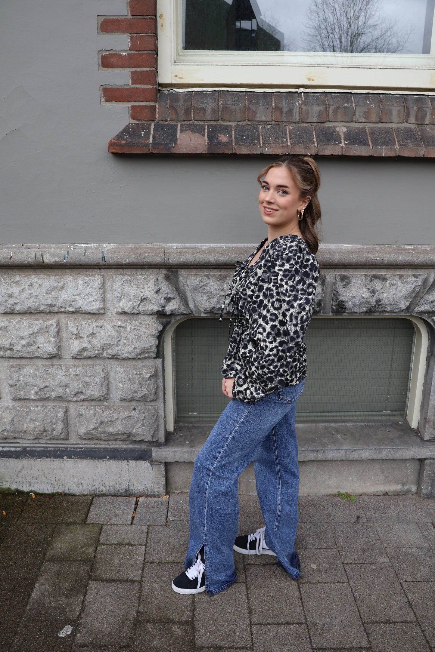 Madi panterprint blouse