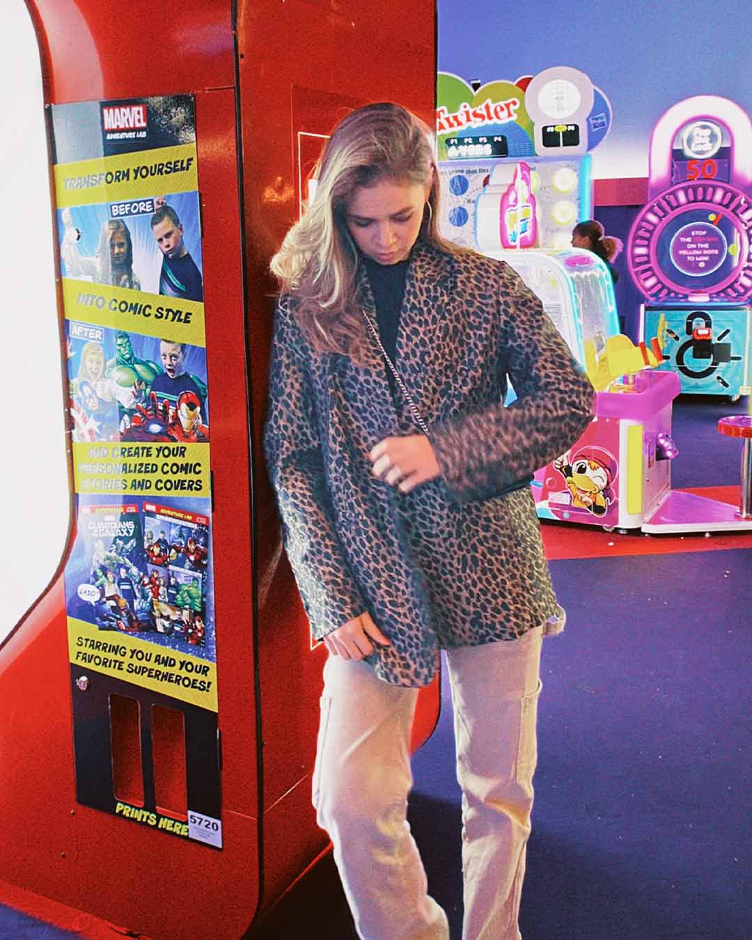 Leopard blazer